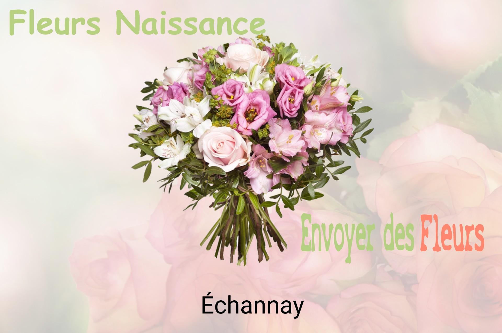 Bouquet de fleurs de naissance livré à Échannay